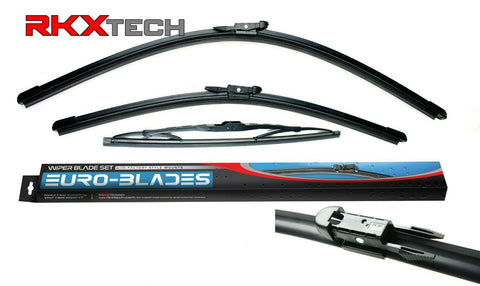 EURO-BLADES Front + Rear Wiper Blade Set for A3 (24"+19"+13.5")