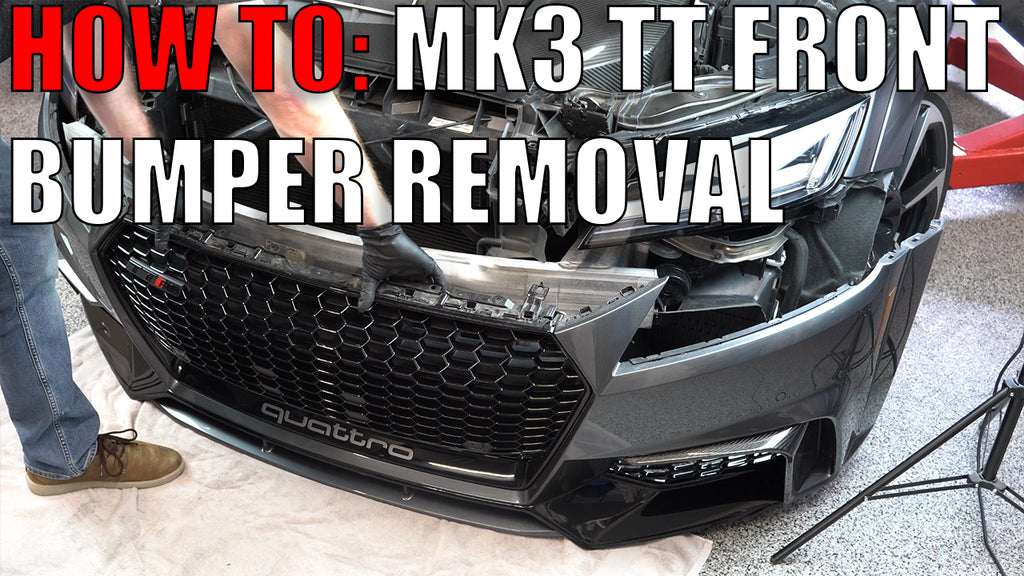 How to remove the Audi TT MK3 (2014 - 2022) front bumper cover