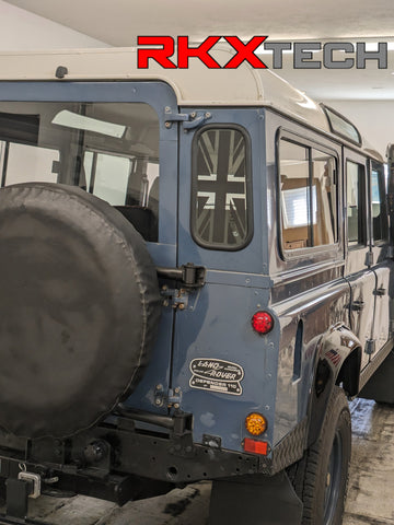Union Jack Decal for Land Rover Defender Rear Quarter Windows – RKXtech