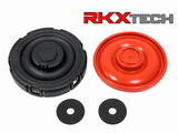 RKX PCV repair kit with cap exterior, orange diaphragm and two seals for Land Rover 3.0L Ingenium I6 engines
