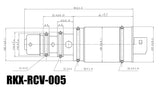 RKX-RCV-005 AC compressor control valve technical drawing with dimensions