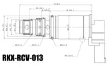 RKX-RCV-013 AC compressor control valve technical drawing with dimensions