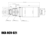 RKX-RCV-021 AC compressor control valve technical drawing with dimensions