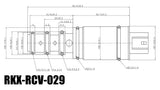 RKX-RCV-029 AC compressor control valve technical drawing with dimensions