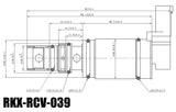RKX-RCV-039 AC compressor control valve technical drawing with dimensions