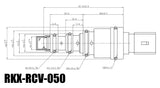 RKX-RCV-050 AC compressor control valve technical drawing with dimensions