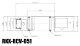 RKX-RCV-051 AC compressor control valve technical drawing with dimensions