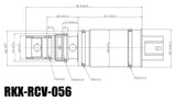 RKX-RCV-056 AC compressor control valve technical drawing with dimensions