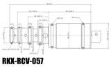 RKX-RCV-057 AC compressor control valve technical drawing with dimensions