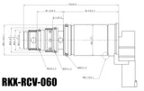 RKX-RCV-060 AC compressor control valve technical drawing with dimensions