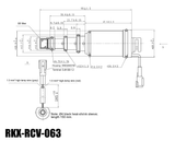 RKX-RCV-063 AC compressor control valve technical drawing with dimensions