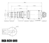 RKX-RCV-089 AC compressor control valve technical drawing with dimensions