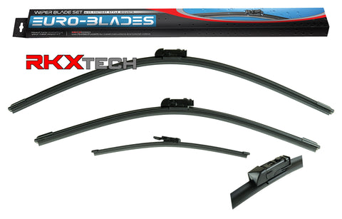 EURO-BLADES Front + Rear Wiper Blade Set for Land Rover Discovery (24"+20"+13")