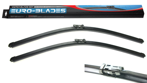 Set Of 2 Flat Wiper Blades – Fits VW Beetle 2011-On – Front Windscreen