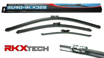 EURO-BLADES Front + Rear Wiper Blade Set for VW Atlas (26"+22"+11.5")