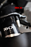 RKX S4 silicone intake hose installed on Audi 
