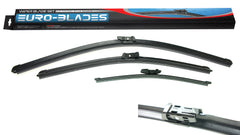 EURO-BLADES Front + Rear Set for VW Atlas Cross Sport (26"+22"+14")