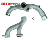 RKX Aluminum metal coolant pipes for Jaguar and land rover OEM part number LR090630, LR092992, AJ811340, C2Z28536 